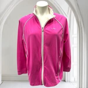 LRL Lauren Ralph Lauren Activewear Jacket Hot Pink Women's Size 1X